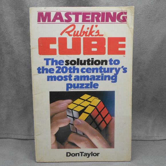 Mastering the Rubik's Cube Don Taylor 1981 First Edition Paperback - Picture 1 of 6